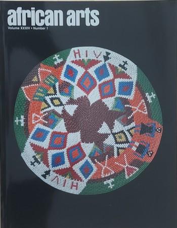 First  cover of 'AFRICAN ARTS. VOLUME XXXIV- NUMBER 1 SPRING 2001. [Magazine].'