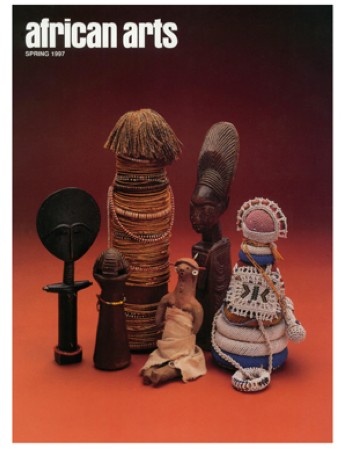 First  cover of 'AFRICAN ARTS. VOLUME XXX NUMBER 2  SPRING 1997. [Magazine].'