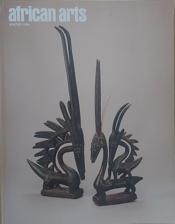 First  cover of 'AFRICAN ARTS. VOLUME XXXII NUMBER 4  WINTER 1999. [Magazine].'