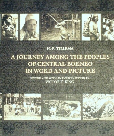 First  cover of 'A JOURNEY AMONG THE PEOPLES OF CENTRAL BORNEO IN WORD AND PICTURE.'