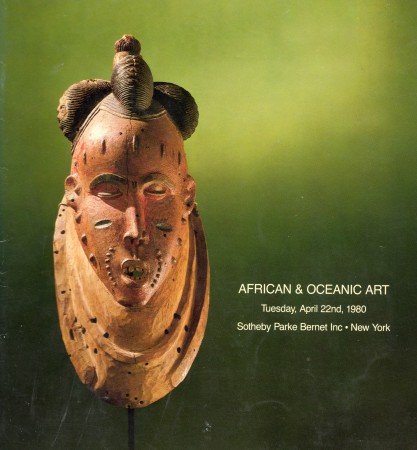 First  cover of 'AFRICAN & OCEANIC ART.'