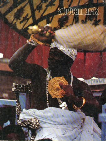 First  cover of 'AFRICAN ARTS. VOLUME XIII - NUMBER 1 NOVEMBER 1979 [Magazine].'