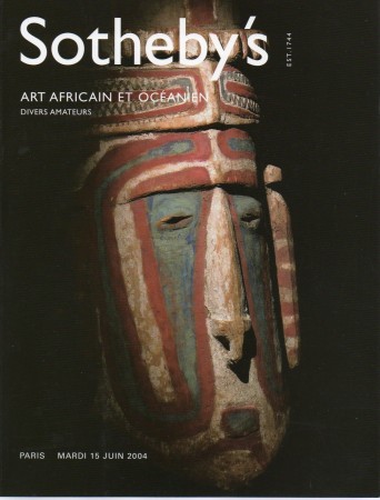 First  cover of 'ART AFRICAIN ET OCÉANIEN. DIVERS AMATEURS. MARDI 15 JUIN 2004.'