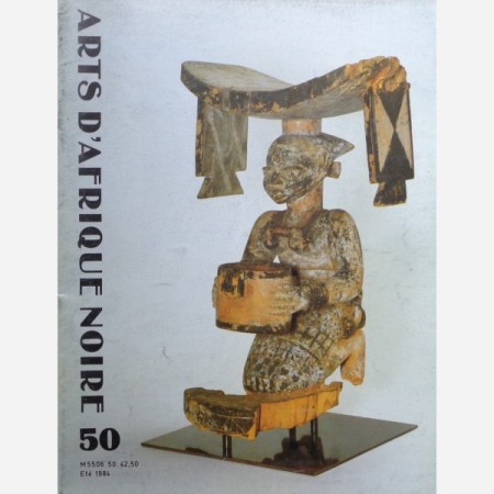 First  cover of 'ARTS D'AFRIQUE NOIRE. NO. 50 ETÉ (1984). [Magazine]. Text: French.'