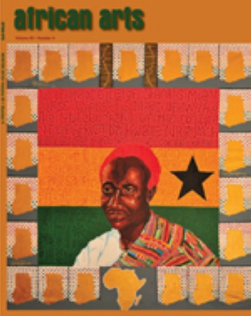 First  cover of 'AFRICAN ARTS. VOLUME 43 - NUMBER 4 WINTER 2010. [Magazine].'