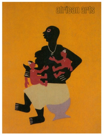 First  cover of 'AFRICAN ARTS. VOLUME XIII - NUMBER 2 FEBRUARY 1980. [Magazine].'