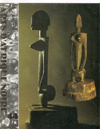 First  cover of 'ARTS D'AFRIQUE NOIRE. NO. 44  HIVER (1982). [MAGAZINE]. TEXT: FRENCH.'