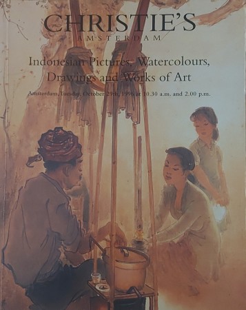 First  cover of 'INDONESIAN PICTURES, WATERCOLOURS, DRAWINGS AND WORKS OF ART. TUESDAY, OCTOBER 29TH 1996.'