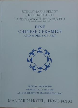 First  cover of 'CATALOGUE OF FINE CHINESE CERAMICS AND WORKS OF ART. INCLUDING EARLY CERAMICS, MING PORCELAIN, QING PORCELAIN, WORKS OF ART.'