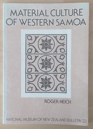 First  cover of 'MATERIAL CULTURE OF WESTERN SAMOA. PERSISTENCE AND CHANGE.'