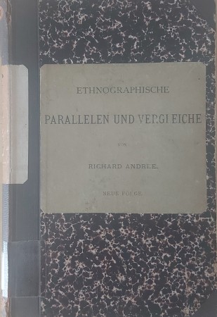 First  cover of 'ETHNOGRAPHISCHE PARALLELEN UN VERGLEICHE.'