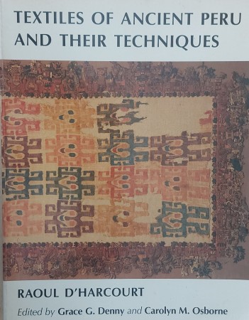 First  cover of 'TEXTILES OF ANCIENT PERU.'
