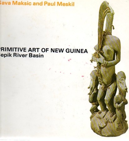 First  cover of 'PRIMITIVE ART OF NEW GUINEA. SEPIK RIVER BASIN.'